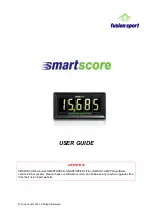 Preview for 1 page of Fusion Sport Smartscore User Manual