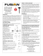 Предварительный просмотр 1 страницы Fusion 16148 Quick Start Manual