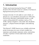 Preview for 4 page of Fusion 300W INVERTER Owner'S Manual