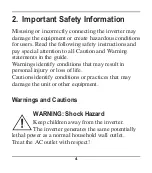 Preview for 6 page of Fusion 300W INVERTER Owner'S Manual