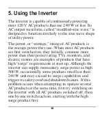 Preview for 12 page of Fusion 300W INVERTER Owner'S Manual