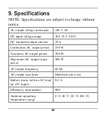 Preview for 27 page of Fusion 300W INVERTER Owner'S Manual