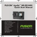 Preview for 1 page of Fusion Apollo MS-ERX400 Quick Start Manual