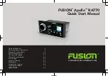 Предварительный просмотр 1 страницы Fusion Apollo RA770 Quick Start Manual