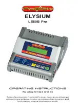 Fusion ELYSIUM LX60B Pro Operating Instructions Manual предпросмотр