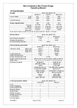 Preview for 38 page of Fusion G180110/220AFE Operating Manual