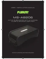 Предварительный просмотр 1 страницы Fusion MS-AB206 User/Instalation Manual