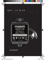 Fusion MS-BT100 User Manual preview