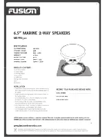 Fusion MS-RF6520 Installation Manual preview