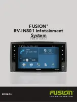 Fusion RV-IN801 Owner'S Manual preview