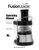 FusionJucer MT1020-1 Operating Manual предпросмотр