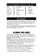 Preview for 16 page of FusionJucer MT1020-1 Operating Manual