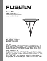 Preview for 1 page of Fuslon 25121 Assembly Instructions