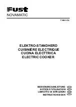 Fust NOVAMATIC FH66-VCU Instruction Book preview