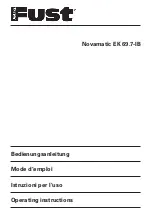 Preview for 1 page of FUST Novamatic EK 69.7-IB Operating Instructions Manual