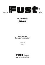 FUST NOVAMATIC FH67-412K User Manual preview