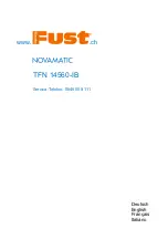 Preview for 1 page of FUST NOVAMATIC TFN 14560-IB Manual