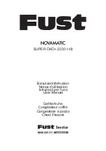 Preview for 1 page of FUST NOVAMATIC User Manual