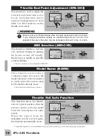 Предварительный просмотр 18 страницы FUTABA 2PL-2.4GHZ Instruction Manual