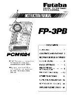 FUTABA FP-3PB Instruction Manual preview