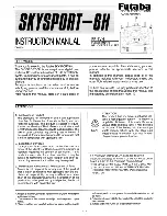 FUTABA FP-6VH Instruction Manual предпросмотр