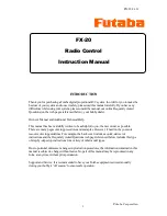 FUTABA FX-20 Instruction Manual preview