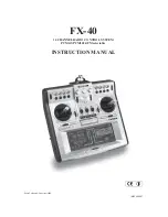 FUTABA FX40 Instruction Manual предпросмотр