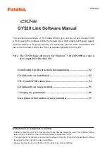 FUTABA GY520 Software Manual preview