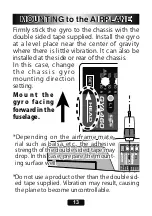 Предварительный просмотр 13 страницы FUTABA GYA460 Instruction Manual