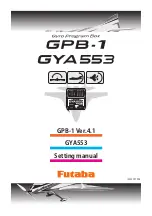 Preview for 1 page of FUTABA GYA553 Setting Manual