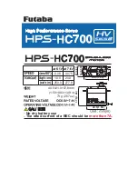 Предварительный просмотр 1 страницы FUTABA HPS-HC700 Quick Start Manual