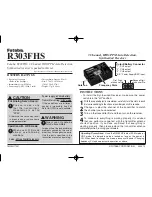 FUTABA R303FHS Instructions предпросмотр