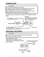 Предварительный просмотр 2 страницы FUTABA S5801 Instruction Manual