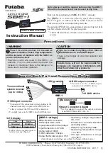 FUTABA SBE-1 Quick Start Manual preview