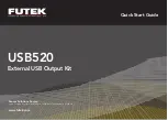 Предварительный просмотр 1 страницы Futek USB520 Quick Start Manual