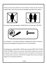 Preview for 2 page of Futon Narrow Chest of Drawers ST COD NRW V3 ROPO6325 Assembly Instructions Manual