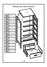 Preview for 3 page of Futon Narrow Chest of Drawers ST COD NRW V3 ROPO6325 Assembly Instructions Manual