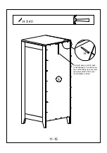 Preview for 12 page of Futon Narrow Chest of Drawers ST COD NRW V3 ROPO6325 Assembly Instructions Manual