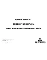 Preview for 1 page of Futrex Body Fat and fitness Analyzer -5500A/WL User Manual