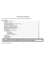 Preview for 2 page of Futrex Body Fat and fitness Analyzer -5500A/WL User Manual