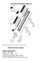 Предварительный просмотр 3 страницы Futura FTOH2500 User Manual