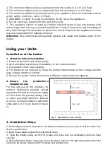 Предварительный просмотр 6 страницы Futura FTOH2500 User Manual