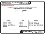 Предварительный просмотр 18 страницы Future Automation PLH Instruction Sheet