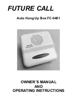 Future Call FC-0401 Owner'S Manual And Operating Instructions preview