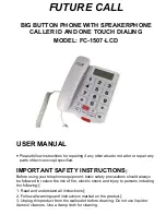 Future Call FC-1507-LCD User Manual preview