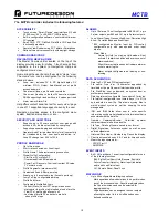 Preview for 10 page of Future Design MCTB 4.3 User Manual