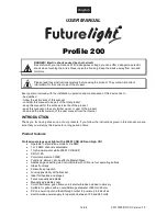 Preview for 14 page of Future light 51840915 User Manual