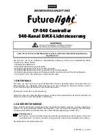 Preview for 4 page of Future light CP-240 User Manual