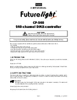 Preview for 14 page of Future light CP-240 User Manual