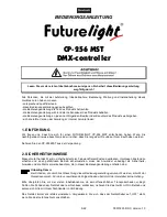 Preview for 3 page of Future light CP-256 MST User Manual